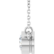 14K Lab-Grown Diamond Solitaire Necklace, 18" Chain, Various Carat Weights Available