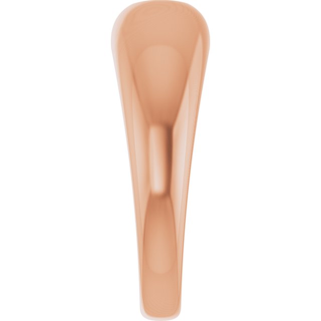 14K Rose 1/4 CT Lab-Grown Diamond Dome Ring