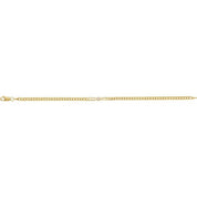 14K Yellow .07 CT Lab-Grown Diamond Link 7" Bracelet