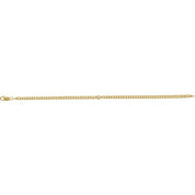 14K Yellow 1/5 CT Lab-Grown Diamond Link 7" Bracelet