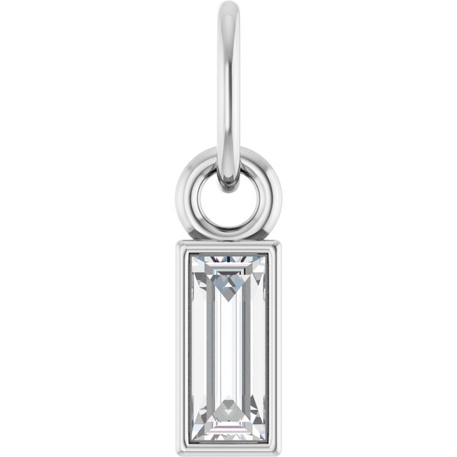 14K White Diamond Bezel-Set Pendant 1/6 CT by Brand Name - Part Number 88711:142:P