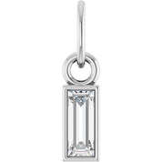 Sterling Silver 1/6 CT Lab-Grown Diamond Bezel-Set Pendant