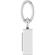 Sterling Silver 1/6 CT Lab-Grown Diamond Bezel-Set Pendant
