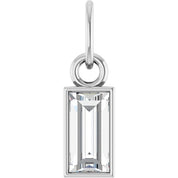 Sterling Silver 3/8 CT Lab-Grown Diamond Bezel-Set Pendant
