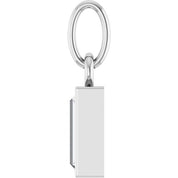 Sterling Silver 3/8 CT Natural Diamond Bezel-Set Pendant