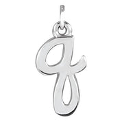 Sterling Silver Petite Initial Q Pendant