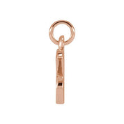 14K Rose Petite Initial X Pendant