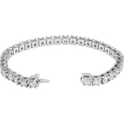 14K White 8 CTW Lab-Grown Diamond Line 7 1/4" Bracelet