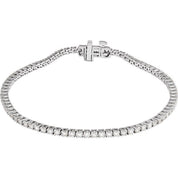 14K White 2 CTW Lab-Grown Diamond Line 7" Bracelet