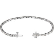 14K White 2 CTW Lab-Grown Diamond Line 7" Bracelet