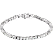 14K White 5 CTW Lab-Grown Diamond Line 7" Bracelet