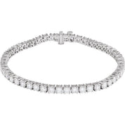 14K White 6 CTW Lab-Grown Diamond Line 7" Bracelet