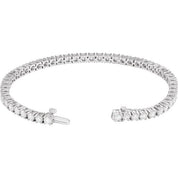 14K White 6 CTW Lab-Grown Diamond Line 7" Bracelet