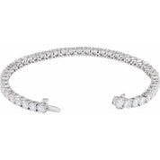 14K White 9 CTW Lab-Grown Diamond Line 7" Bracelet