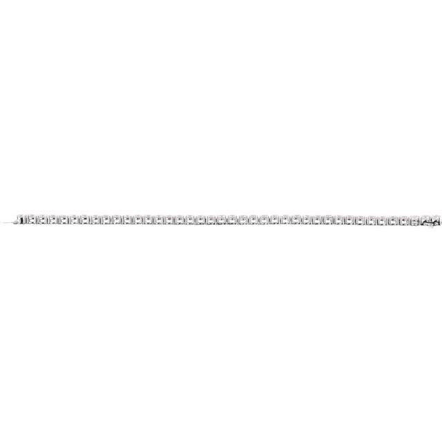14K White 10 CTW Lab-Grown Diamond Line 7" Bracelet
