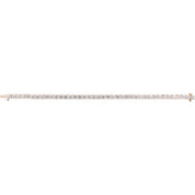 14K Rose 10 CTW Lab-Grown Diamond Line 7" Bracelet