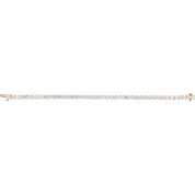 14K Rose 9 CTW Lab-Grown Diamond Line 7" Bracelet