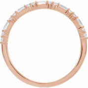 14K Rose 1/5 CTW Natural Diamond Stackable Ring