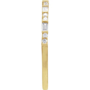 14K Yellow 1/5 CTW Natural Diamond Stackable Ring