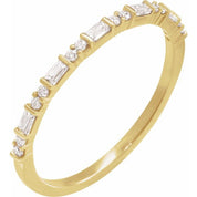 14K Yellow 1/5 CTW Natural Diamond Stackable Ring