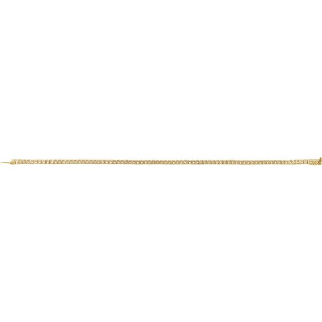 14K Yellow 2 CTW Lab-Grown Diamond Line 7" Bracelet