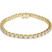 14K Yellow 8 CTW Lab-Grown Diamond Line 7 1/4" Bracelet