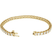 14K Yellow 6 CTW Lab-Grown Diamond Link 7 1/4" Bracelet
