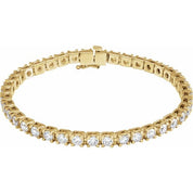 14K Yellow 6 CTW Lab-Grown Diamond Link 7 1/4" Bracelet