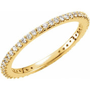 14K Yellow 1/3 CTW Natural Diamond Band