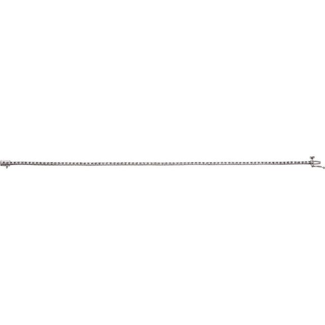 14K White 7/8 CTW Lab-Grown Diamond Line 7 1/4" Bracelet