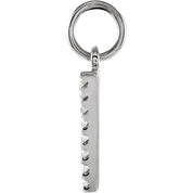 14K White .05 CTW Natural Diamond Numeral 7 Charm
