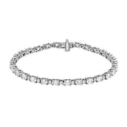 14K White 5 1/2 CTW Lab-Grown Diamond Line 7" Bracelet