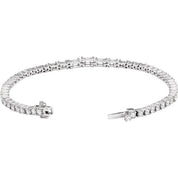 14K White 4 5/8 CTW Lab-Grown Diamond Line 7" Bracelet