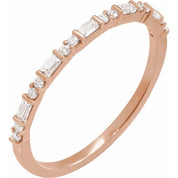 14K Rose 1/5 CTW Natural Diamond Stackable Ring