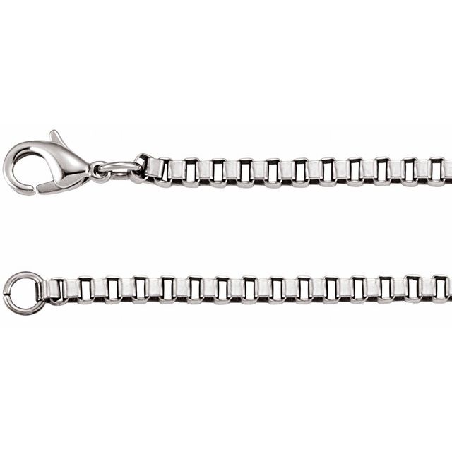 Stainless Steel 3 mm Box 18" Chain
