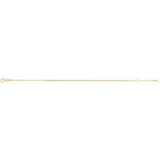 14K Yellow 1.25 mm Paperclip-Style 7" Chain