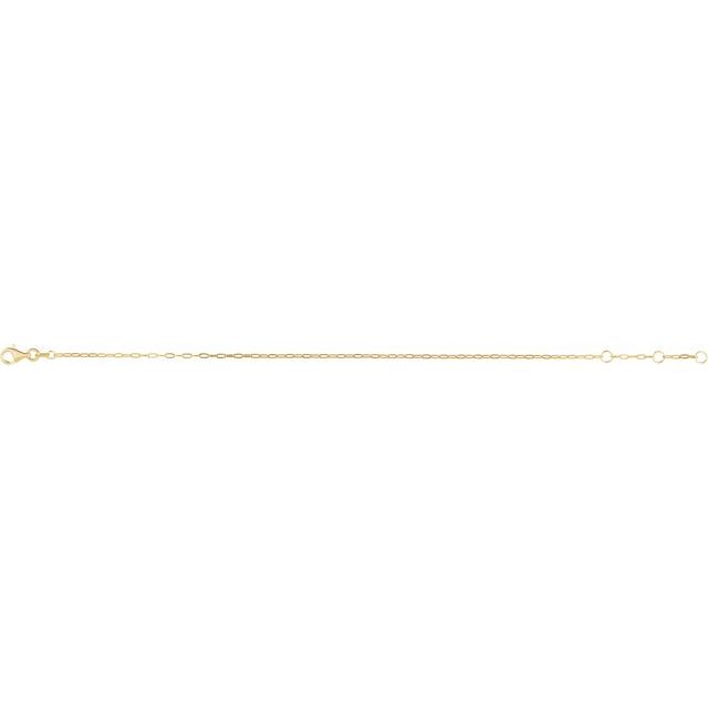 14K Yellow 1.25 mm Paperclip-Style 7" Chain