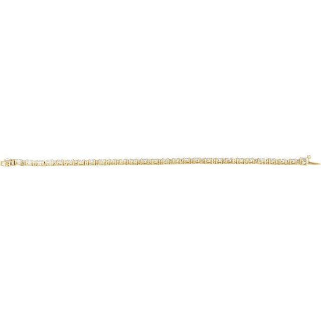 14K Yellow 5 1/2 CTW Lab-Grown Diamond Line 7" Bracelet