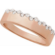 14K Rose 1/3 CTW Natural Diamond Ring