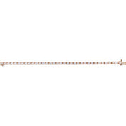14K Rose 7 CTW Lab-Grown Diamond Link 7 1/4" Bracelet