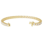 14K Yellow 7 CTW Lab-Grown Diamond Link 7 1/4" Bracelet