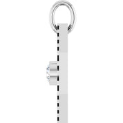 Sterling Silver .06 CT Natural Diamond Medallion Pendant