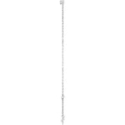 Platinum 1/10 Natural Diamond Graduated 6 1/2-7 1/2" Bracelet