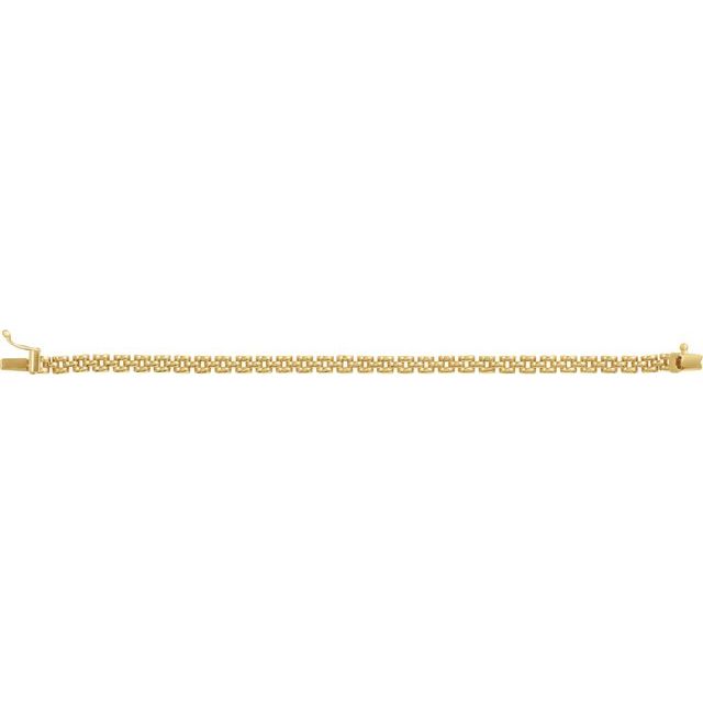 14K Yellow 4 mm Panther 6 1/2" Chain