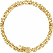 14K Yellow 4 mm Panther 6 1/2" Chain