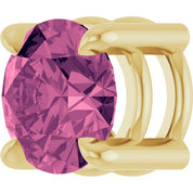 14K Yellow 5.5 mm Natural Pink Tourmaline Pendant