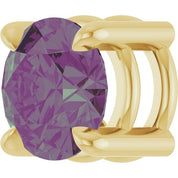 14K Yellow 5.5 mm Lab-Grown Alexandrite Pendant