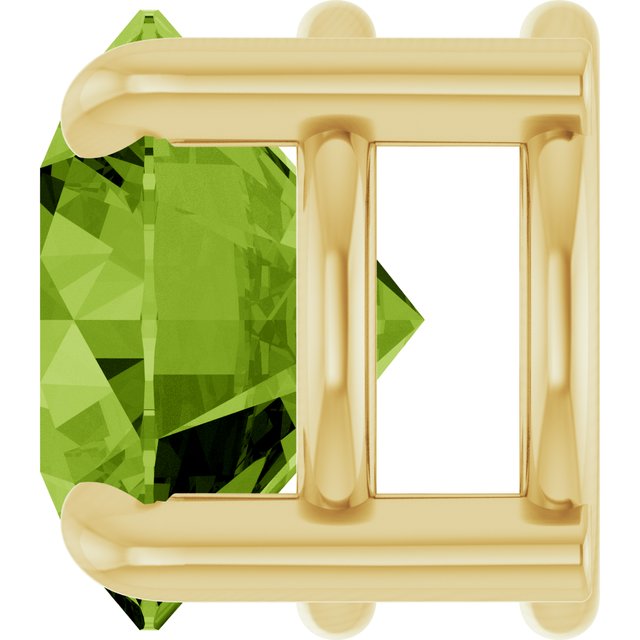 14K Yellow 6.5 mm Natural Peridot Pendant