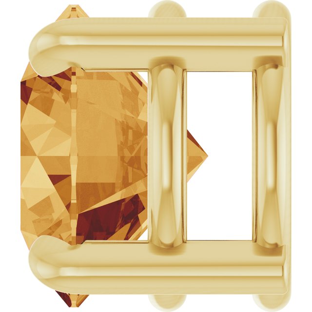 14K Yellow 7 mm Natural Citrine Pendant