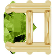 14K Yellow 7 mm Natural Peridot Pendant